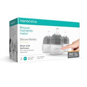 Nanobébé Flexy Silicone Baby Bottle, 5oz